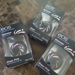 EOS Shimmer Lip Balm Bundle Of 3 New In Box